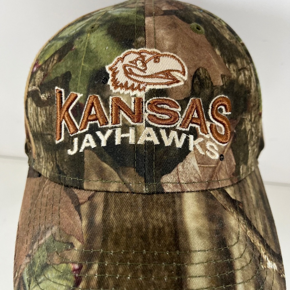 Top of the World Kansas Jayhawks Camo Hat OSFA Embroidered NCAA Gorpcore